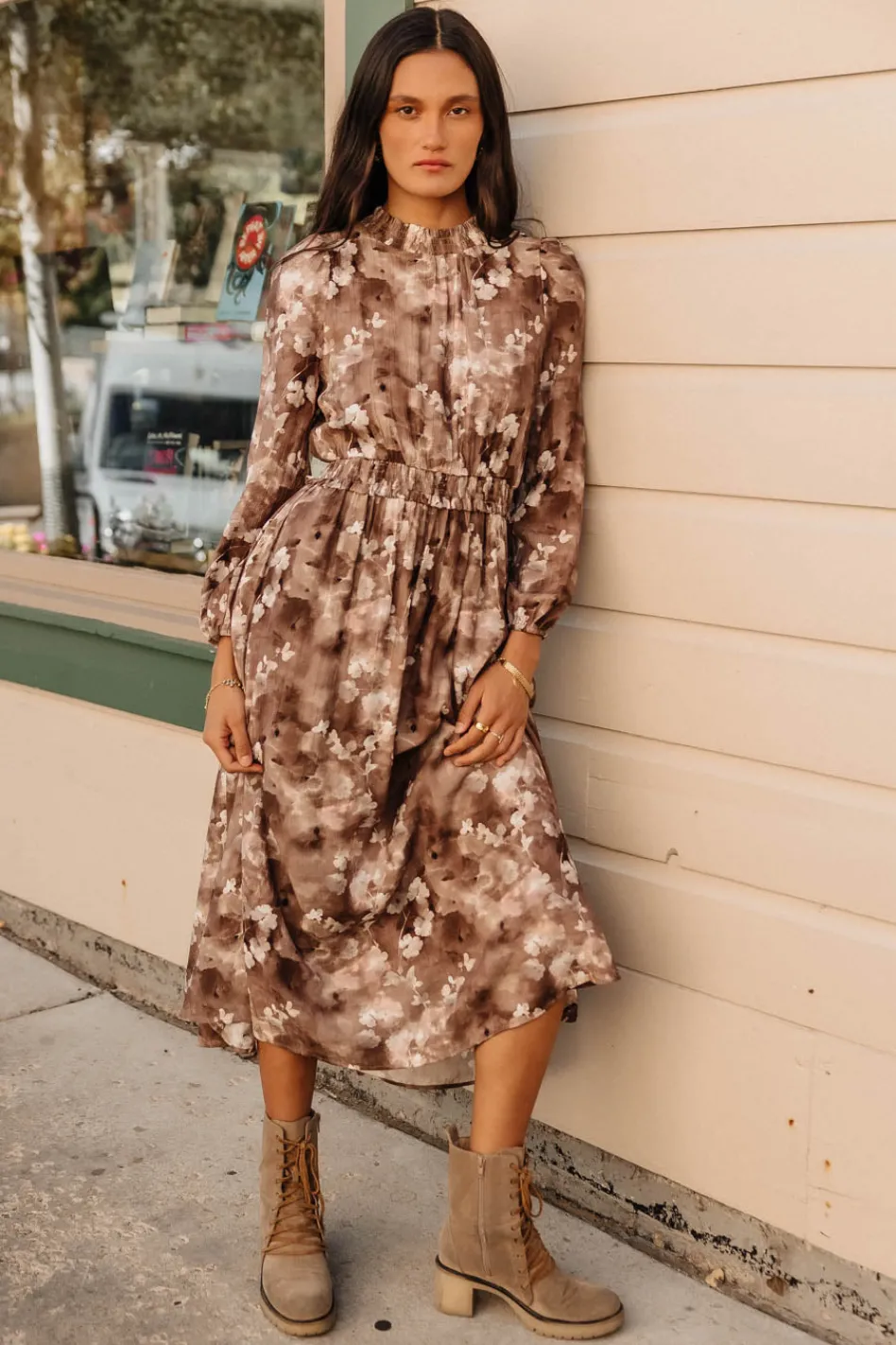 Bohme Terracotta Bloom Dress