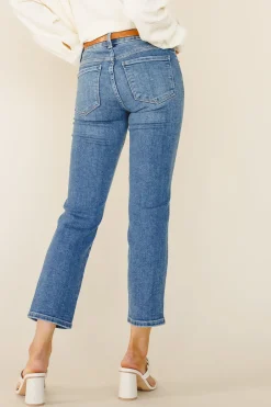 Bohme Tillie Straight Leg Jeans in Medium Wash - FINAL SALE