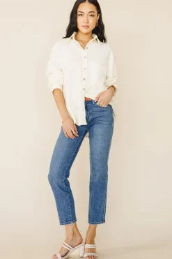 Bohme Tillie Straight Leg Jeans in Medium Wash - FINAL SALE