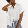Bohme Topanga Striped Button Up in - FINAL SALE