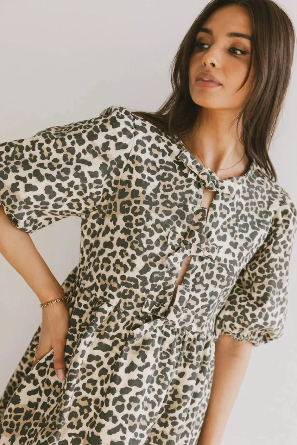 Bohme Tori Peplum Mini Dress in
