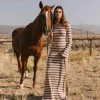Bohme Torrey Striped Maxi Dress