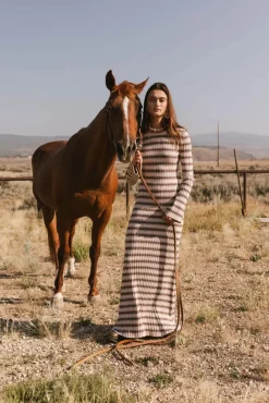 Bohme Torrey Striped Maxi Dress