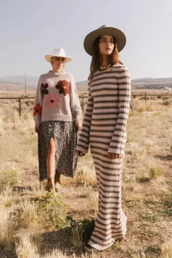 Bohme Torrey Striped Maxi Dress
