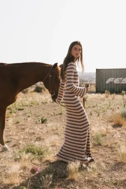 Bohme Torrey Striped Maxi Dress