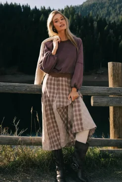 Bohme Tully Pleated Maxi Skirt