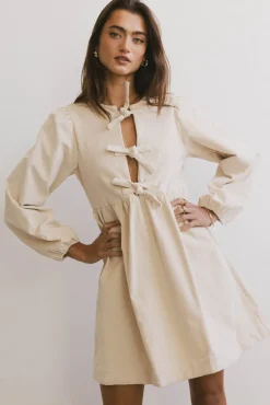 Bohme Tyler Peplum Mini Dress in Corduroy