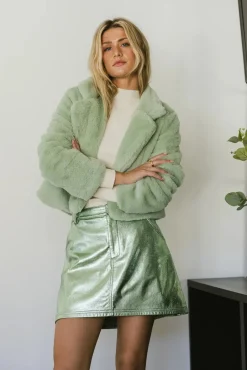 Bohme Up All Night Faux Fur Jacket in