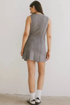 Bohme Vela Zip Up Mini Dress