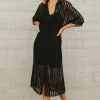 Bohme Venetia Sheer Midi Dress in