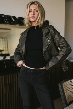 Bohme Vintage Washed Moto Jacket