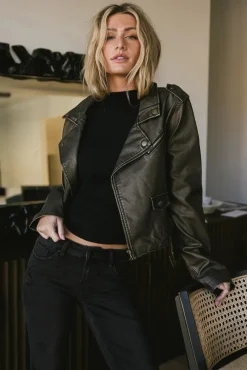Bohme Vintage Washed Moto Jacket