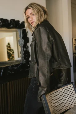 Bohme Vintage Washed Moto Jacket