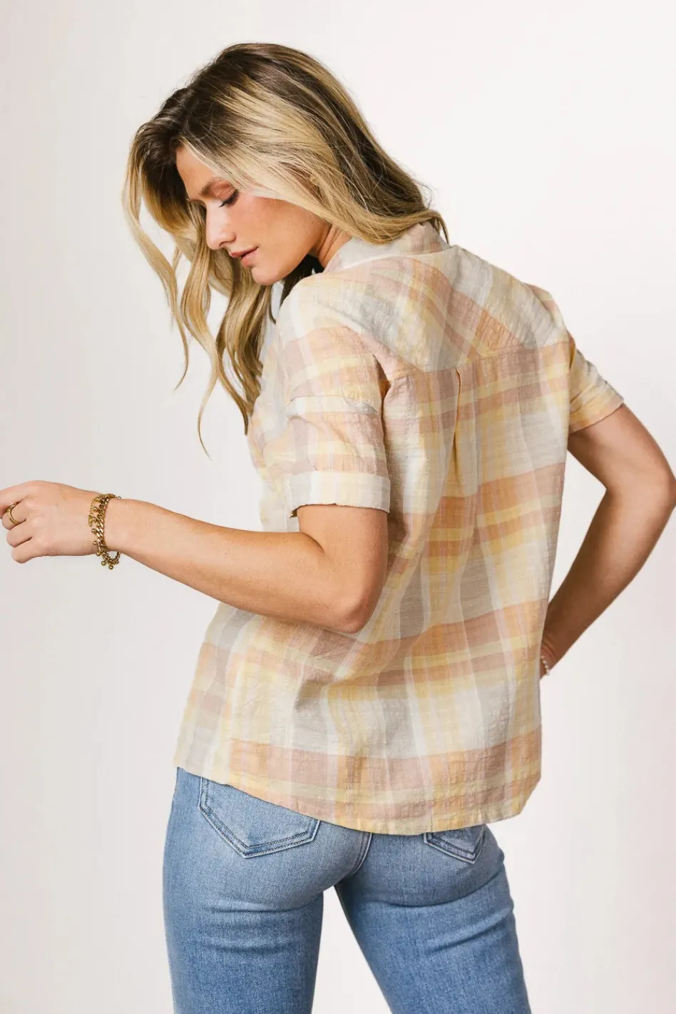 Bohme Whimsy Plaid Button Up - FINAL SALE