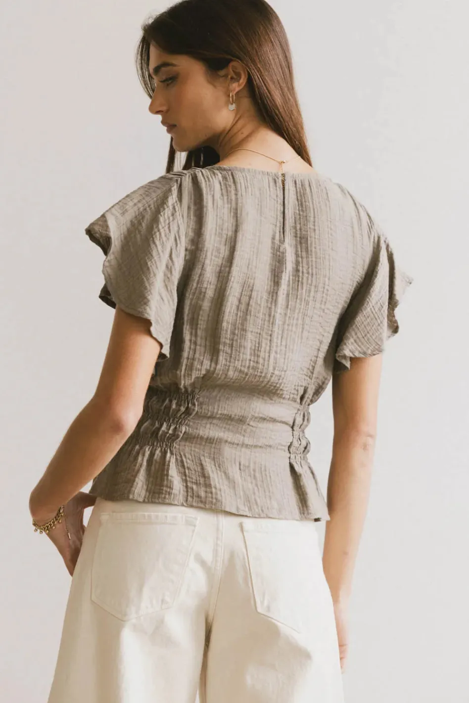 Bohme Whit Smocked Blouse in