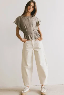 Bohme Whit Smocked Blouse in