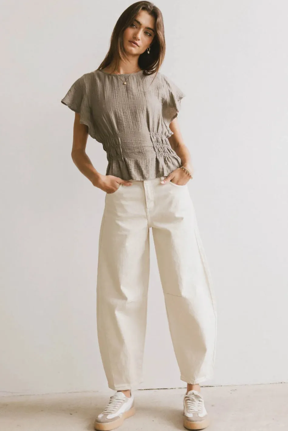 Bohme Whit Smocked Blouse in