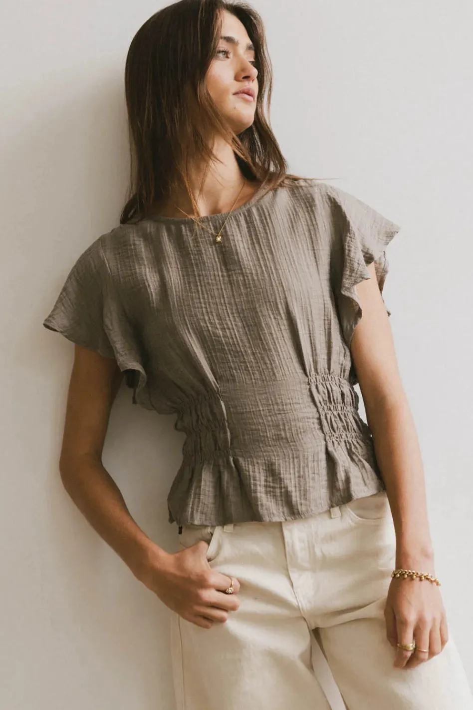 Bohme Whit Smocked Blouse in
