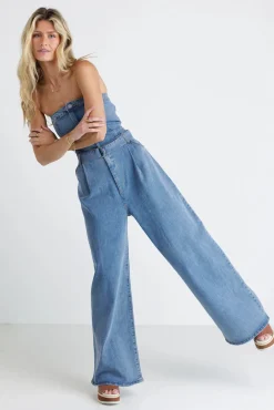 Bohme Wide Leg Denim Jumpsuit - FINAL SALE