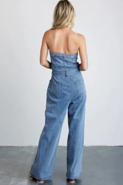 Bohme Wide Leg Denim Jumpsuit - FINAL SALE