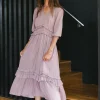 Bohme Willa Sleeved Ruffle Dress in