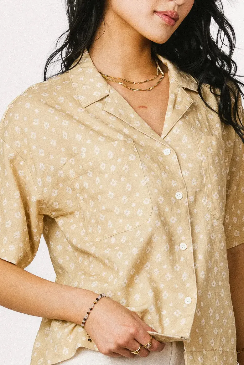 Bohme Xiomara Floral Button Up in - FINAL SALE