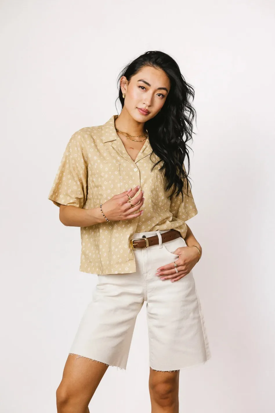 Bohme Xiomara Floral Button Up in - FINAL SALE