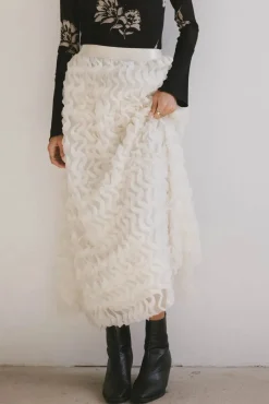 Bohme Yani Ruffle Tulle Maxi Skirt in