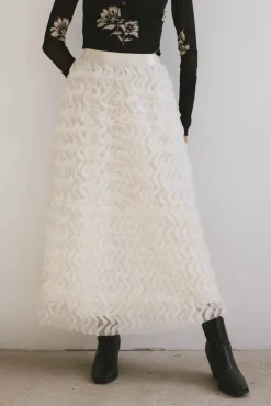Bohme Yani Ruffle Tulle Maxi Skirt in