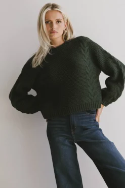 Bohme Zaidee Knit Sweater in Hunter Green