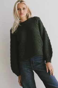 Bohme Zaidee Knit Sweater in Hunter Green