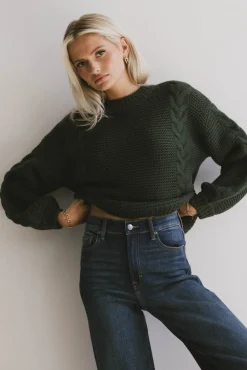Bohme Zaidee Knit Sweater in Hunter Green