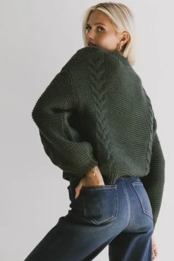 Bohme Zaidee Knit Sweater in Hunter Green