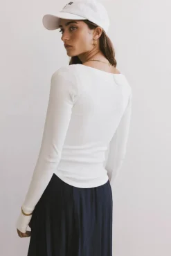 Bohme Zela Ribbed Top in