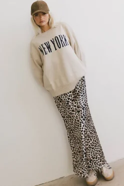 Bohme Zendaya Leopard Skirt