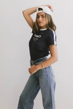 Bohme Zermatt Shoulder Stripe Graphic Tee