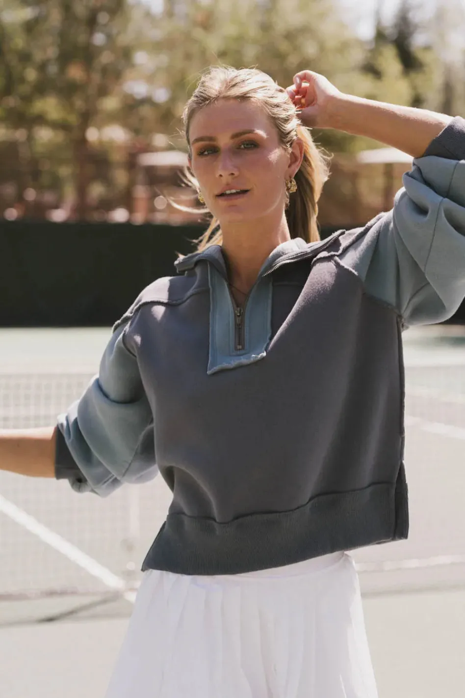 Bohme Zeya Half Zip Sweatshirt in