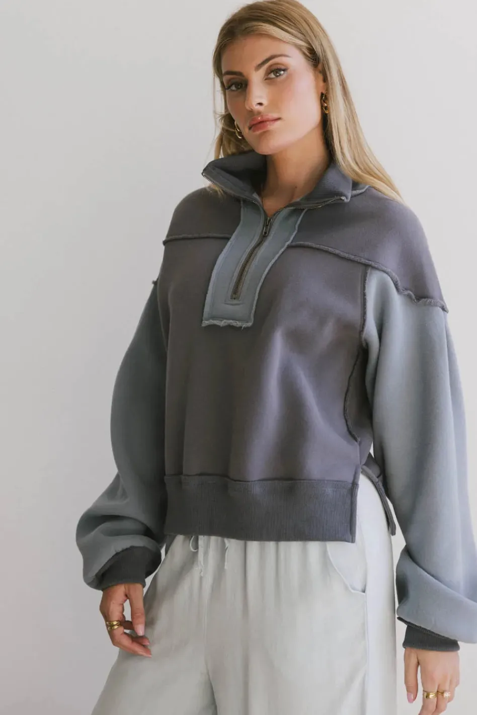 Bohme Zeya Half Zip Sweatshirt in