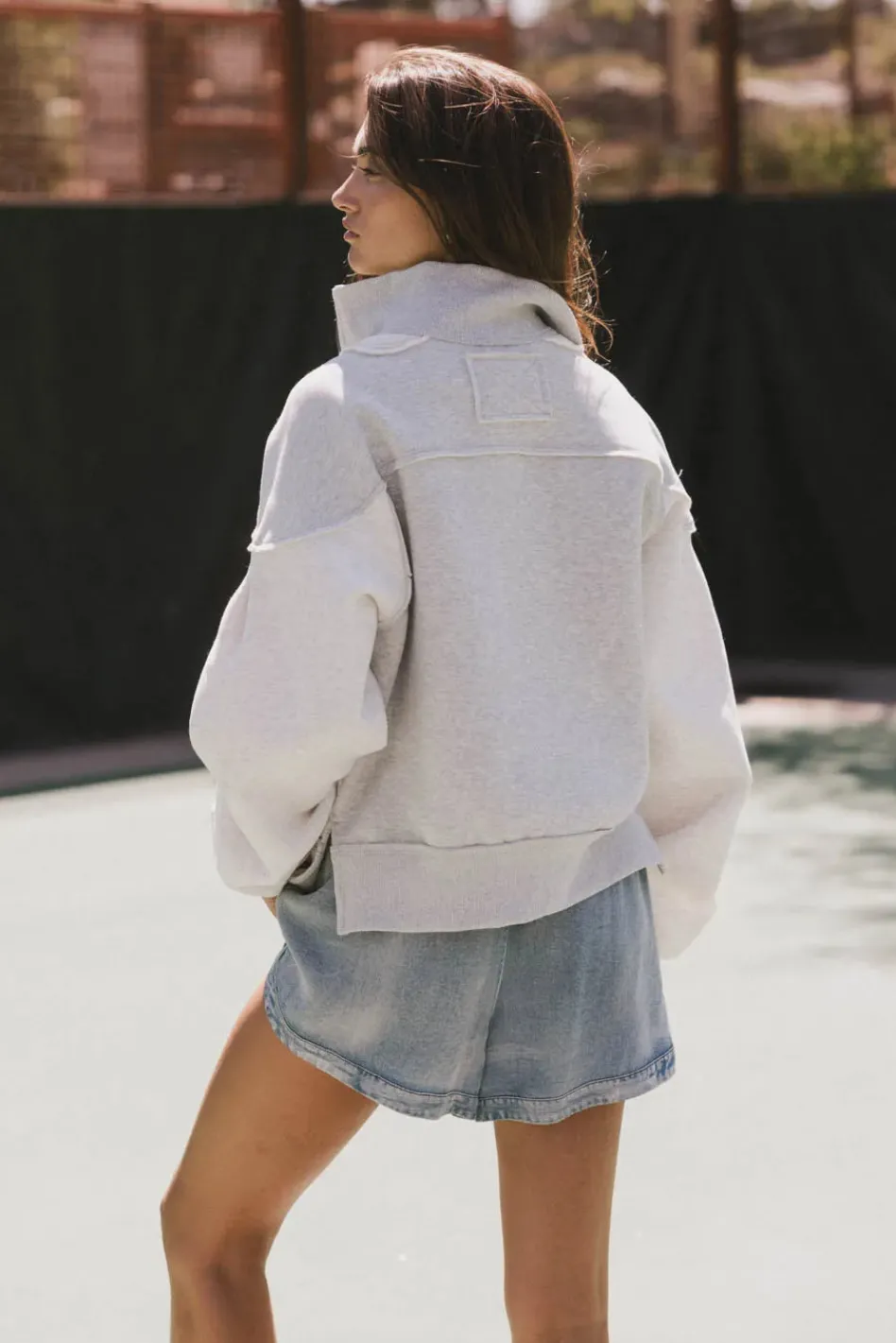 Bohme Zeya Half Zip Sweatshirt in