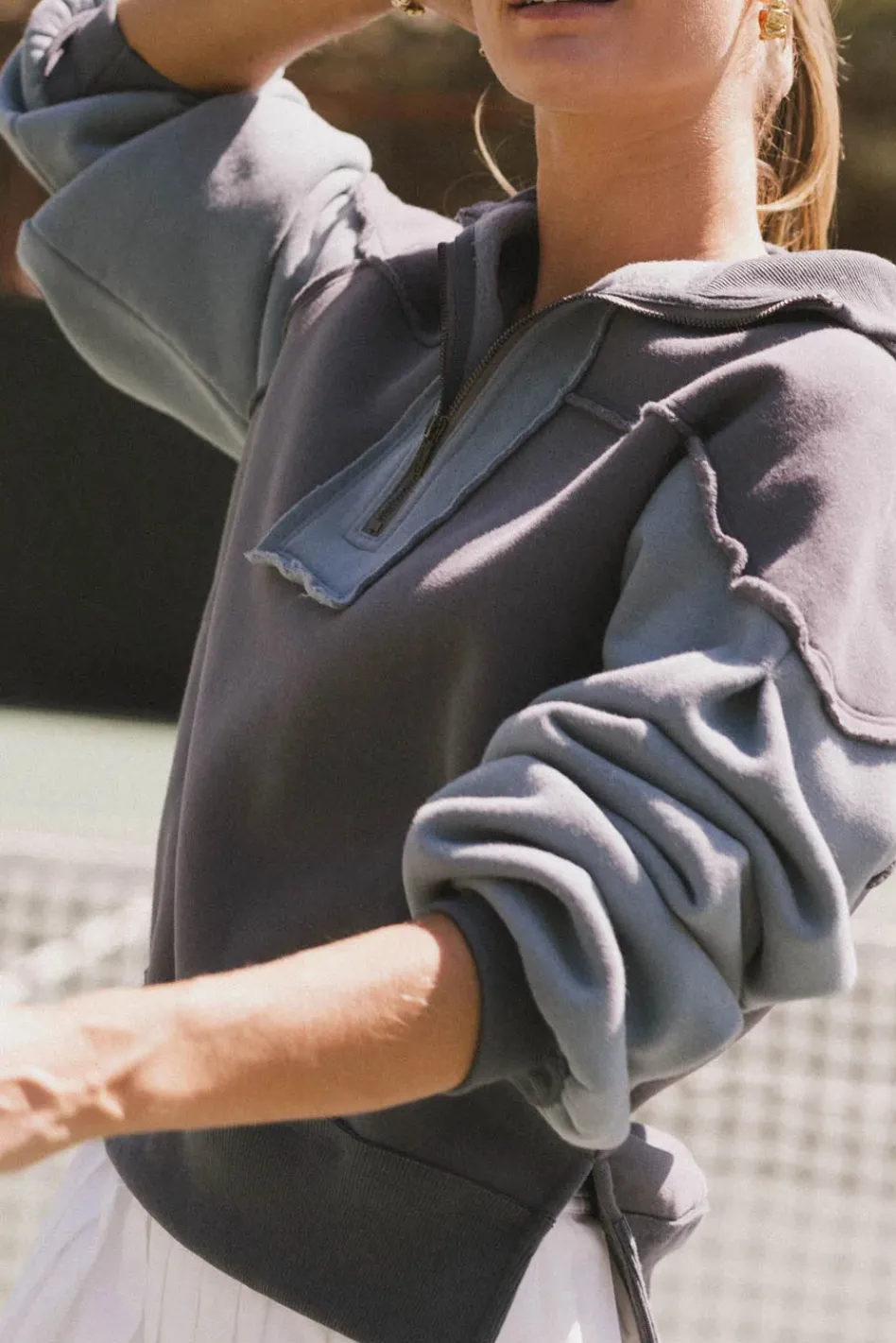 Bohme Zeya Half Zip Sweatshirt in